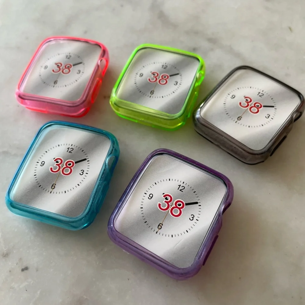 New- Set of 5 Apple Watch 38mm bumper cases